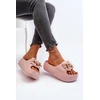 Rožinės platforminės šlepetės Step in style
