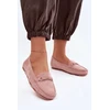 Rožiniai zomšos imitacijos mokasinai Step in style