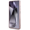Dėklas Guess Glitter Circle Classic Logo MagSafe skirtas Samsung Galaxy S25 Ultra rožinės spalvos