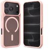 Rožinis dėklas Crong Hybrid Matte Magnetic iPhone 18 Pro / 17 Pro