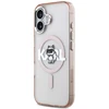 Karl Lagerfeld dėklas, skirtas IPHONE 17, suderinamas su „MagSafe KLHMP17SHGCHGKBP“ (IML Choupette eskizo logotipas), rožinis