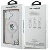 Karl Lagerfeld dėklas, skirtas IPHONE 17, suderinamas su „MagSafe KLHMP17SHGCHGKBP“ (IML Choupette eskizo logotipas), rožinis