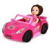 Lean Toys Mini lėlė su kabrioletu rožinė