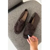 Rudai zomšos imitacijos mokasinai Step in style