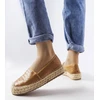 Rudos espadrilės su Geoffrey įspaudais