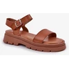Rudos moteriškos basutės su platforma Step in style