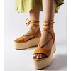 Rudos platforminės espadrilės Silvetta