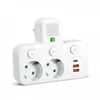 Šakotuvas (2 pozicijų) LINEA PRO FL3, baltas, su 2xUSB + 1xUSB C, su 4000K naktiniu šviestuvu