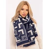 Wool Fashion Italia Elegantiškas mėlynas šalikas: Dydis - Universalus