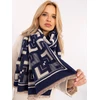 Wool Fashion Italia Elegantiškas mėlynas šalikas: Dydis - Universalus