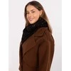Šalikas juodas megztas su blizgiais akcentais AT Collection