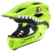 Rockbros TT-32004 „Shark“ vaikiškas dviračio šalmas su nuimamu antgaliu, M dydis (54-58) - Žalias