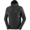 Salomon Sense Aero Hybrid džemperis su pusiau užsegamu užtrauktuku ir gobtuvu LC2429600, juodas, L
