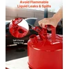 VEVOR Raudonas 9.5 L benzino kanistras