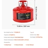 VEVOR Raudona 9,5 L talpos saugos kuro kanistras