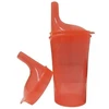 Sundo Saugumo Puodelis - Be BPA 250 Ml Apvalus Su Dangteliu Raudonas