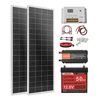 Saulės elektrinės komplektas VEVOR 200W, su 50Ah akumuliatoriumi ir 800W keitikliu