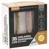 Saulės energija maitinama LED girlianda, 35 LED, 4 m, šilta balta