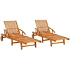 Sofa Saulės gultai, 2vnt., akacijos medienos masyvas (2x310288)