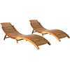 Sofa Saulės gultai, 2vnt., akacijos medienos masyvas (2x310166)