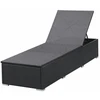 Sofa Saulės gultai su čiuž., 2 vnt., juodos sp., polirat. (2x44404)