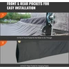 VEVOR Sunkvežimių brezentas, juodas, PVC danga, 1.5 x 4.3 m
