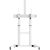 Sbox FS-3610 baltas grindinis TV stovas 60–100", iki 100 kg
