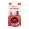 Sbox USB-A–USB-C laidas 1,5 m, raudonas