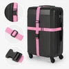 Solier Accessories Security luggage strap set for suitcase SA50 pink