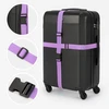 Kelioninis Solier Accessories Security luggage strap set for suitcase SA50 violetinė