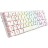 Sharkoon PureWriter W65, klaviatūra - baltas, DE-išdėstymas, Kailh Choc V2 Low Profile Raudona