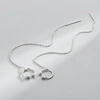 Sidabriniai auskarai Chain