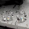 Sidabriniai auskarai Moonstone