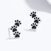 Sidabriniai auskarai Paws