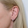 Sidabriniai auskarai Pop