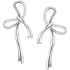 Sidabriniai auskarai Ribbon