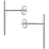 Sidabriniai auskarai Sticks