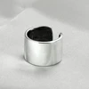 Sidabrinis 13mm platus žiedas