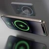 Sidabrinis magnetinis išorinis akumuliatorius su stovu, 10000 mAh