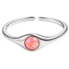 Sidabrinis žiedas Opal pink