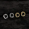 Sidabro auskarai Nail Gold