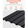 VEVOR Juoda PVC garažo sienelė su modulių dizainu