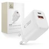 „Tech-Protect NCA30 PD 30W QC3.0 USB-A / USB-C“ sieninis įkroviklis - Baltas