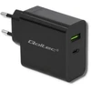 QOLTEC 51717 Įkroviklis 42W 5-20V 2.25-3A USB tipas C PD USB Juodas
