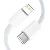 Tech-Protect NCA20 PD 20W QC3.0 USB-A / USB-C sieninis įkroviklis + USB-C / Lightning laidas 100 cm - Baltas