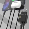 Dudao A27MaxCEU PD QC 35W USB-A USB-C sieninis įkroviklis su USB-C laidu – juodas