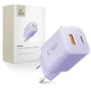 Tech-Protect NCM33 PD 33W QC3.0 USB-C / USB-C sieninis įkroviklis - Violetinė