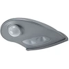 0,95W LED sieninis lauko šviestuvas DOOR, sidabro sp., 4000K, su baterija ir judesio davikliu, IP54