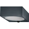 10,7W LED sieninis fasado šviestuvas ENDURA STYLE, tamsiai pilkas, 3000K, dimeriuojamas, su judesio davikliu ir saulės baterija