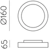Lubinis šviestuvas 10W LED lubinis fasado šviestuvas KUMA, antracito sp., 2700/3000K, IP65, P2082071GR